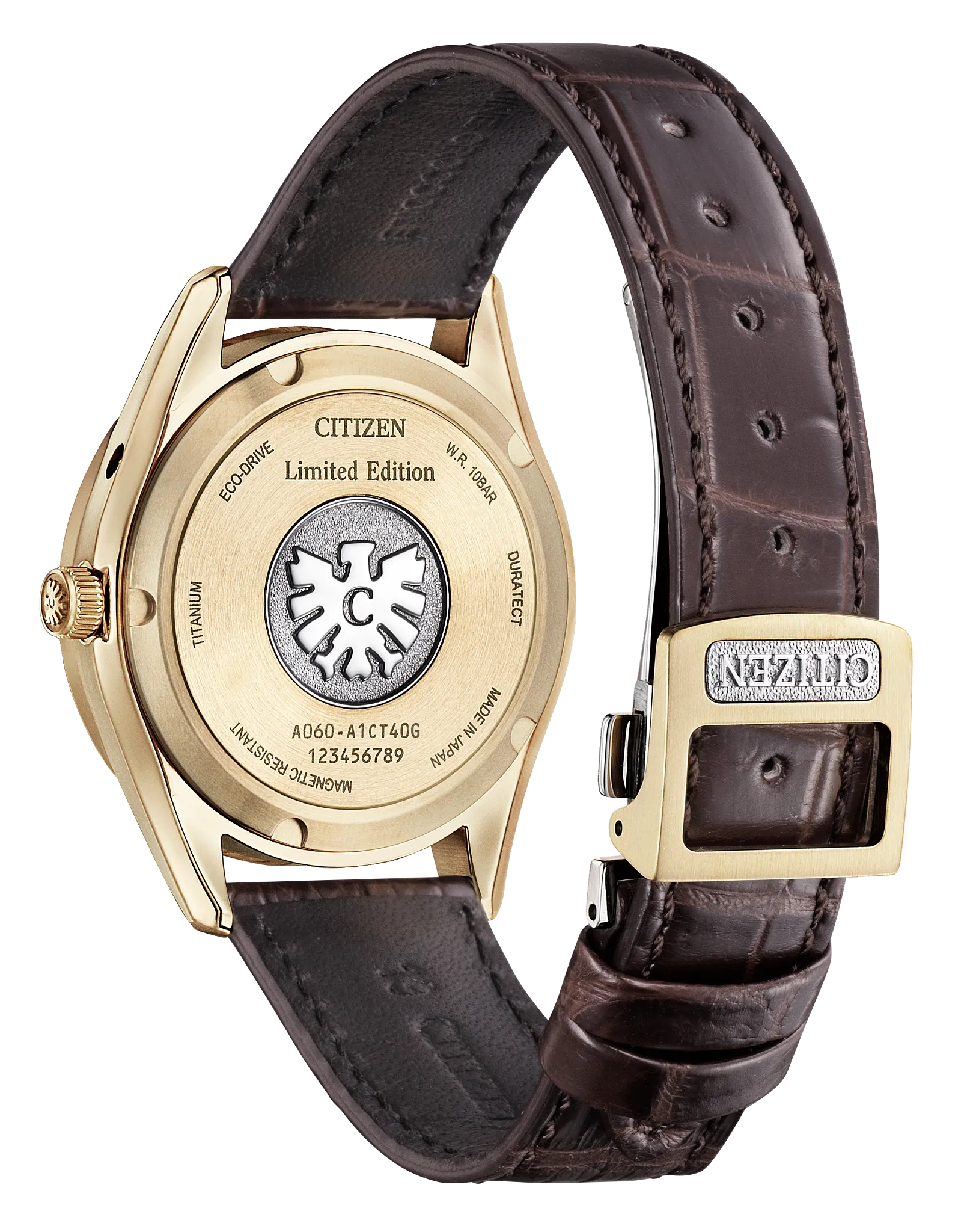 The CITIZEN Brown Dial Crocodile Strap AQ4103-16W | CITIZEN